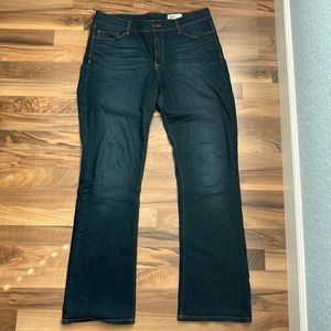 Cosmic Blue Love - size 31 - dark blue denim bootcut jeans